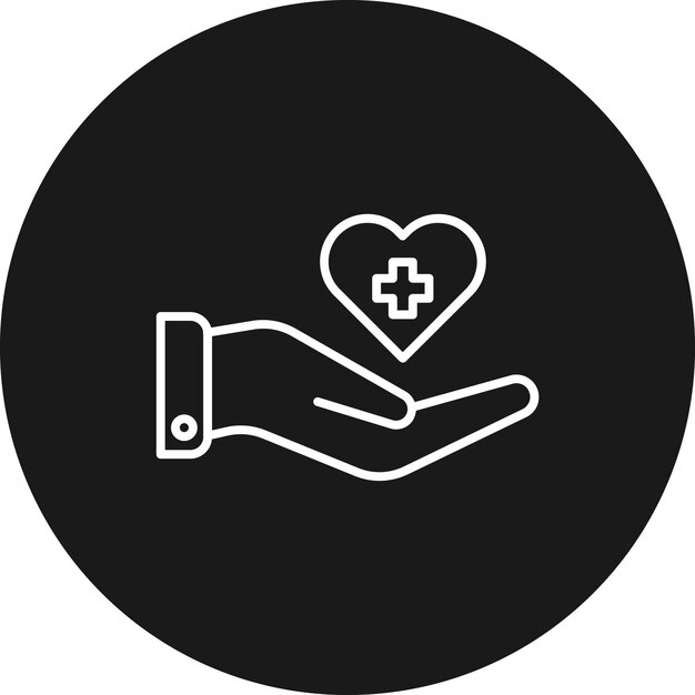 El icono del vector de atención se puede utilizar para el conjunto de iconos médicos