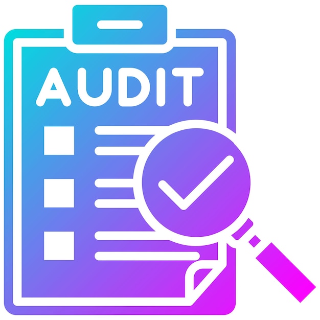 El icono del vector de auditoría puede utilizarse para el conjunto de iconos de garantía de calidad