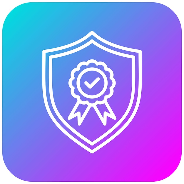 El icono del vector de autenticidad se puede utilizar para el conjunto de iconos de valores básicos