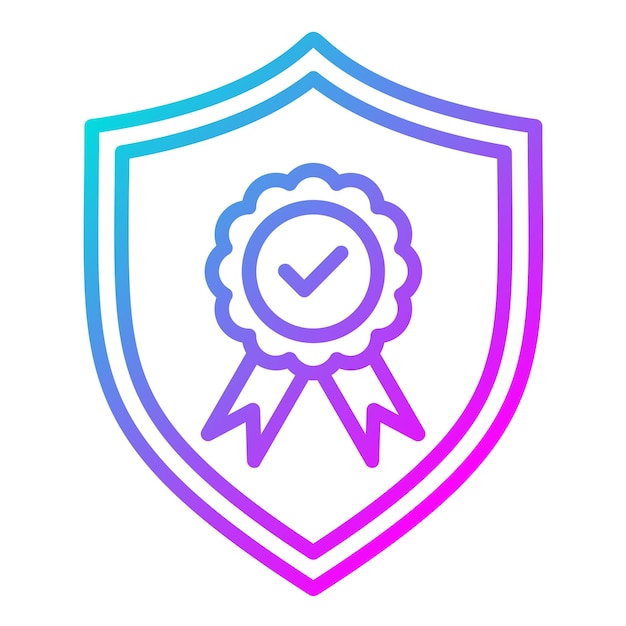 El icono del vector de autenticidad se puede utilizar para el conjunto de iconos de valores básicos