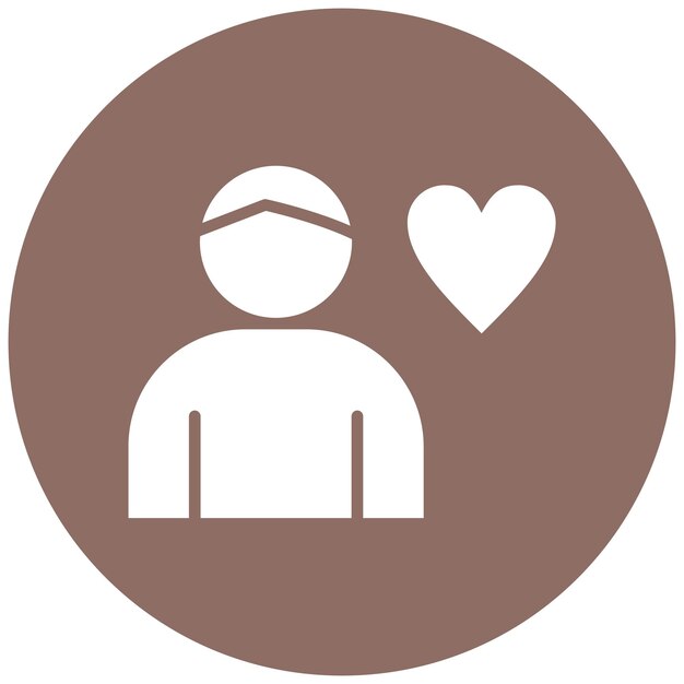 El icono del vector de autoestima se puede usar para el conjunto de iconos de rasgos de personalidad