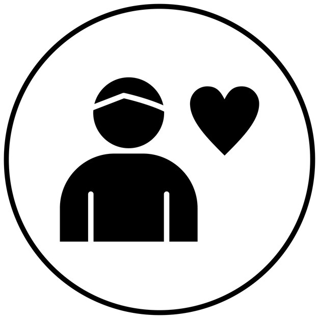 El icono del vector de autoestima se puede usar para el conjunto de iconos de rasgos de personalidad