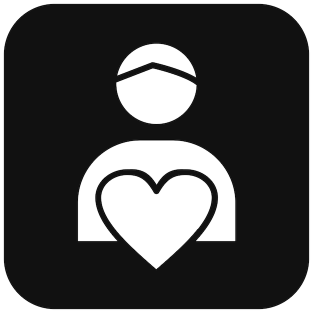El icono del vector de autoestima se puede usar para el conjunto de iconos de rasgos de personalidad