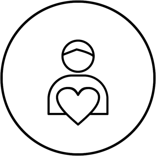 El icono del vector de autoestima se puede usar para el conjunto de iconos de rasgos de personalidad