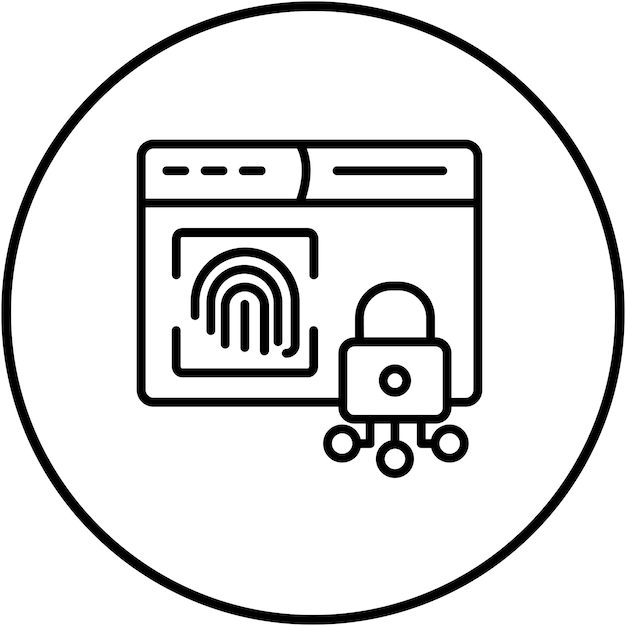 El icono del vector de autorización de red se puede utilizar para el conjunto de iconos de red