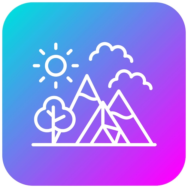 El icono del vector de la aventura se puede usar para el conjunto de iconos de la aventura