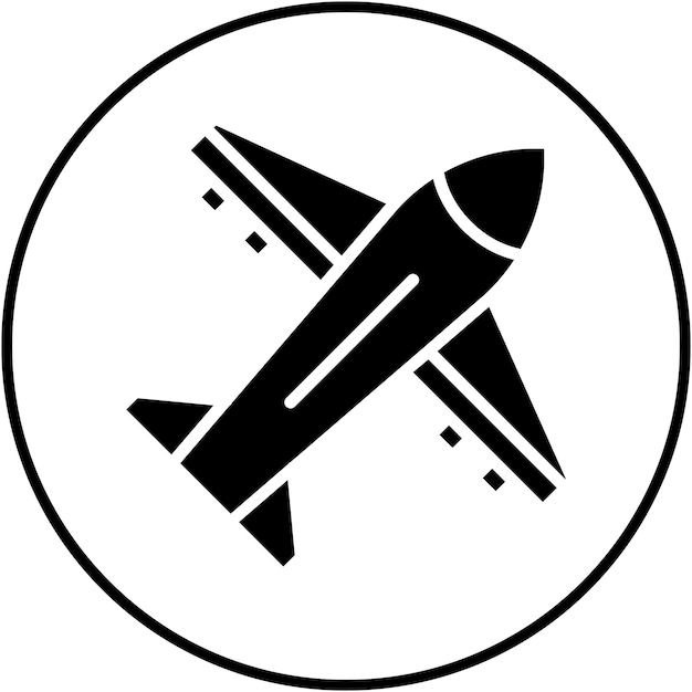 El icono del vector del avión se puede usar para el conjunto de iconos de Auto Racing