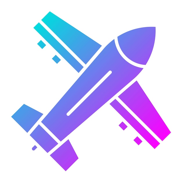 El icono del vector de avión se puede utilizar para el conjunto de iconos de energía nuclear