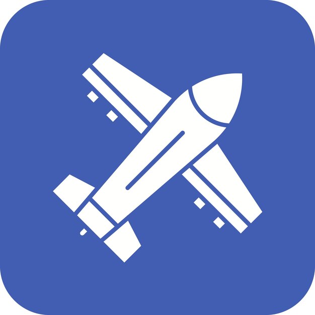 El icono del vector de avión se puede utilizar para el conjunto de iconos de energía nuclear