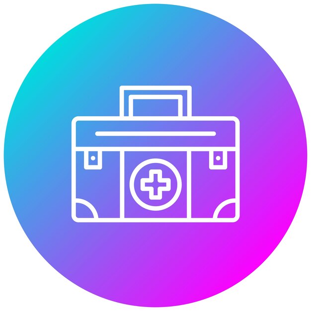 El icono del vector de ayuda médica se puede utilizar para el conjunto de iconos de la encuesta