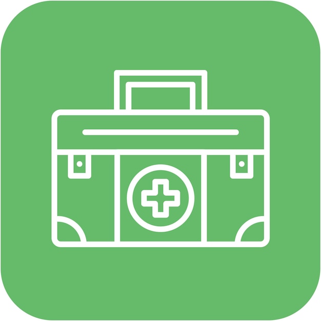 El icono del vector de ayuda médica se puede utilizar para el conjunto de iconos de la encuesta