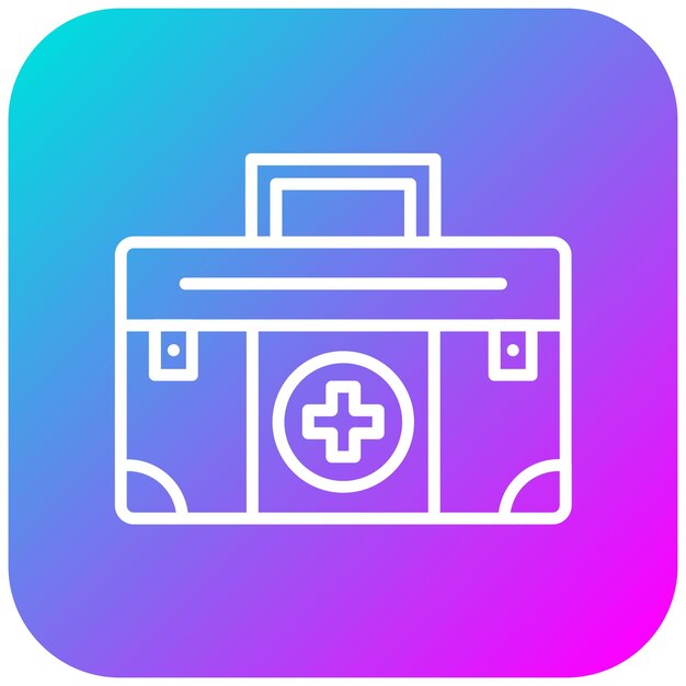 El icono del vector de ayuda médica se puede utilizar para el conjunto de iconos de la encuesta