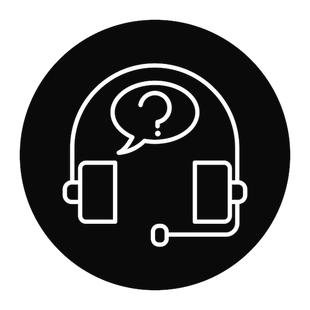 El icono del vector de ayuda se puede utilizar para el conjunto de iconos de comentarios del cliente