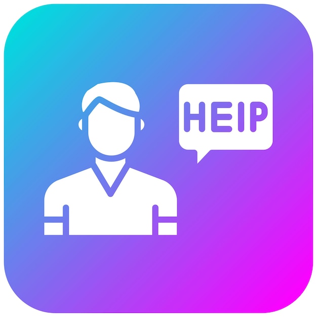 El icono del vector de ayuda se puede utilizar para el conjunto de iconos de contacto con nosotros