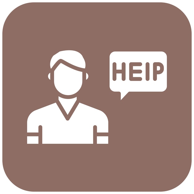 El icono del vector de ayuda se puede utilizar para el conjunto de iconos de contacto con nosotros