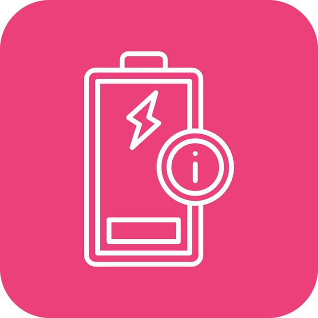 El icono del vector de baja energía se puede utilizar para el conjunto de iconos de energía renovable