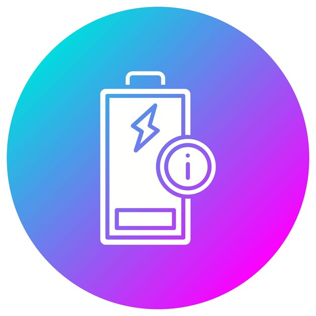 El icono del vector de baja energía se puede utilizar para el conjunto de iconos de energía renovable