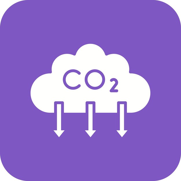 El icono del vector de bajas emisiones se puede utilizar para el conjunto de iconos de energía renovable