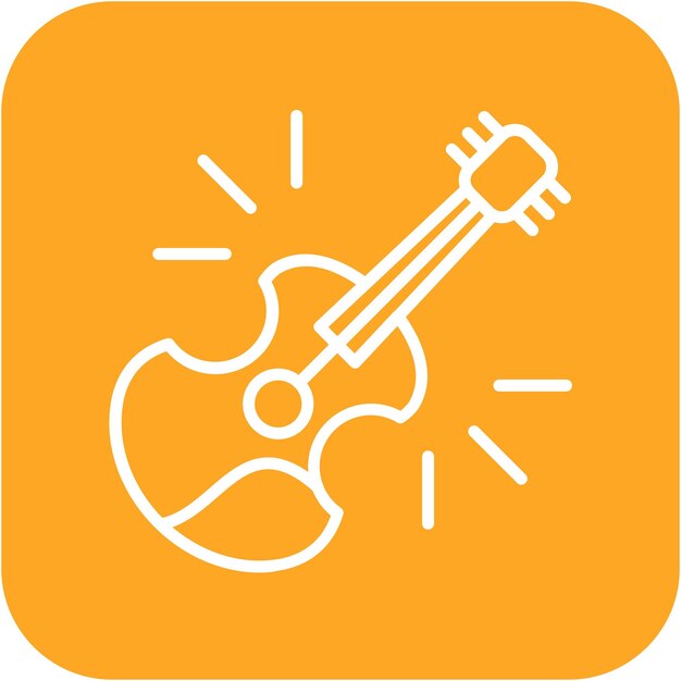 El icono del vector de bajos se puede utilizar para el conjunto de iconos de instrumentos