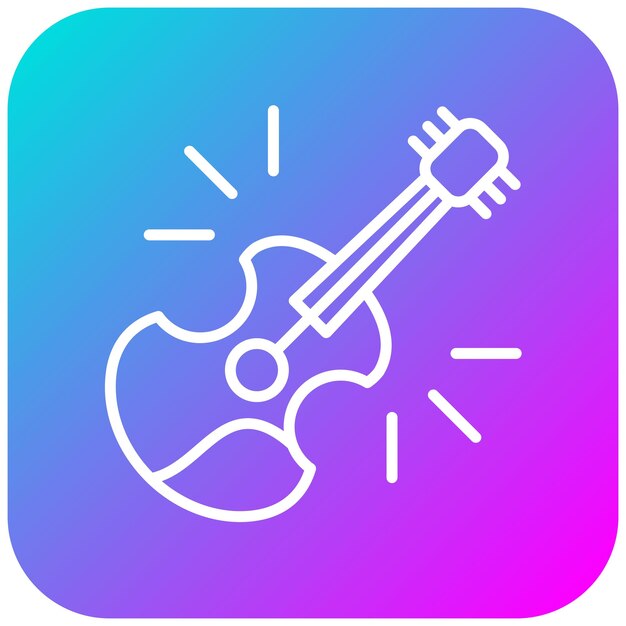 El icono del vector de bajos se puede utilizar para el conjunto de iconos de instrumentos
