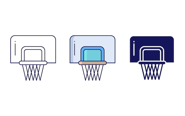 Icono de vector de baloncesto