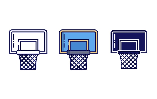 Icono de vector de baloncesto