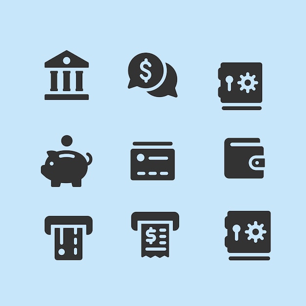 El icono del vector de banca gratuita