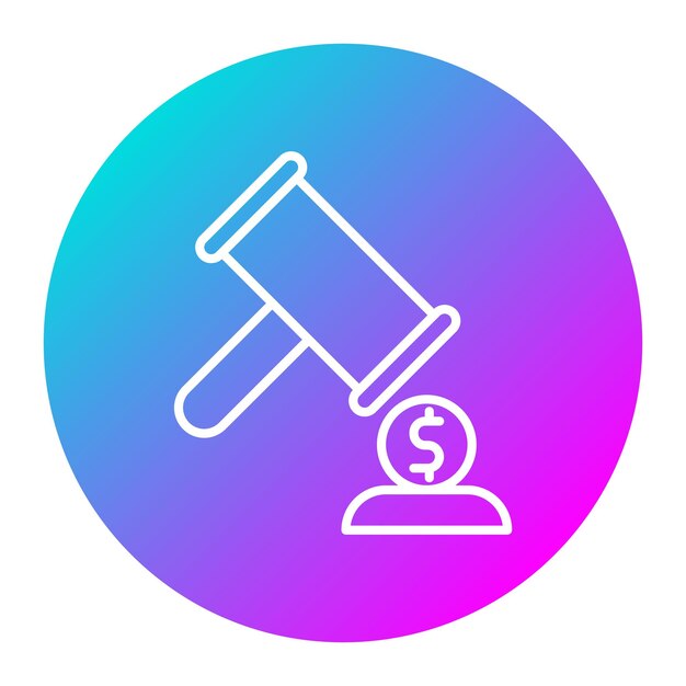 El icono del vector de bancarrota se puede utilizar para el conjunto de iconos de gestión de crisis