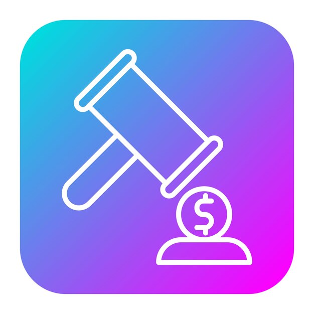 El icono del vector de bancarrota se puede utilizar para el conjunto de iconos de gestión de crisis