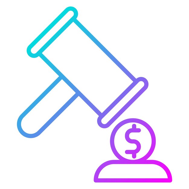 El icono del vector de bancarrota se puede utilizar para el conjunto de iconos de gestión de crisis