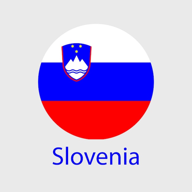 Icono de vector de bandera de eslovenia