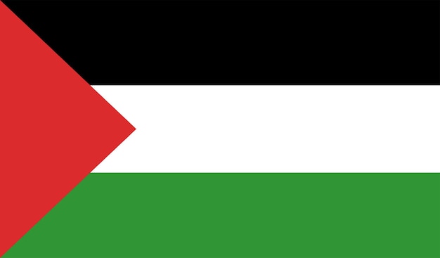 Icono de vector de bandera nacional de Palestina Salvar Palestina apoyamos a Palestina