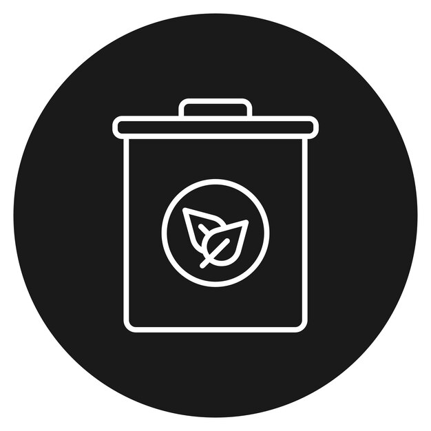 El icono del vector de basura de plantas se puede utilizar para el conjunto de iconos de contaminación