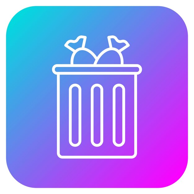 El icono del vector de basura se puede utilizar para el conjunto de iconos de contaminación