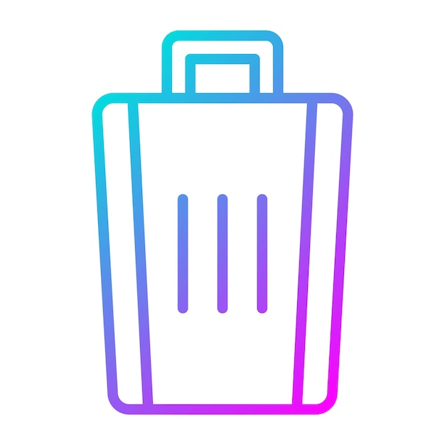 El icono del vector de la basura se puede utilizar para el conjunto de iconos de papelería de Office