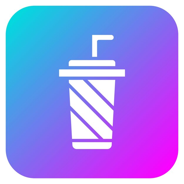 El icono del vector de bebidas se puede usar para el conjunto de iconos de entretenimiento