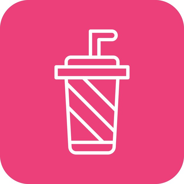 El icono del vector de bebidas se puede usar para el conjunto de iconos de entretenimiento