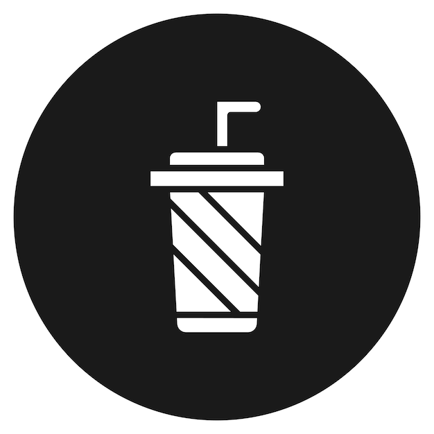 El icono del vector de bebidas se puede usar para el conjunto de iconos de entretenimiento