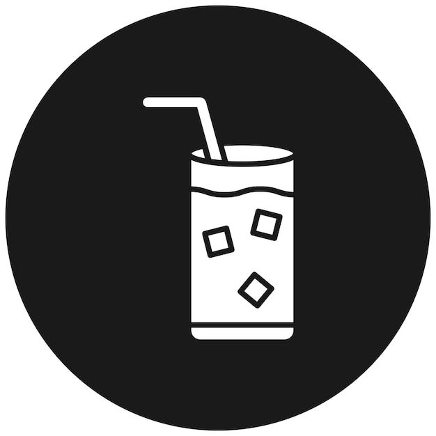 El icono del vector de bebidas se puede usar para el conjunto de iconos de fiestas y celebraciones