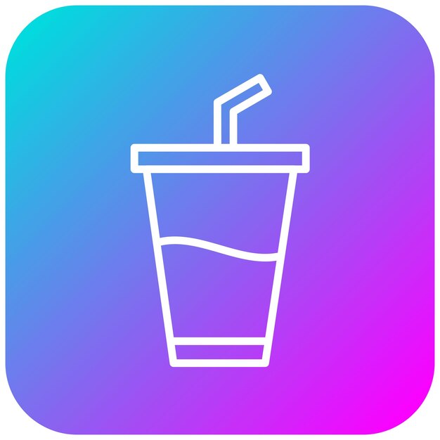 El icono del vector de bebidas se puede usar para el conjunto de iconos de rugby
