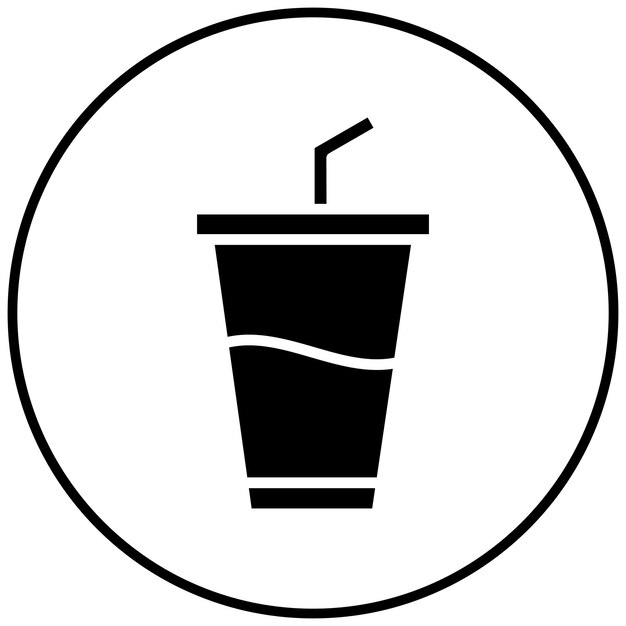 El icono del vector de bebidas se puede usar para el conjunto de iconos de rugby