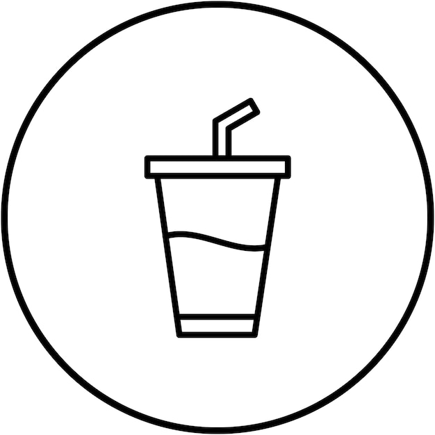 El icono del vector de bebidas se puede usar para el conjunto de iconos de rugby