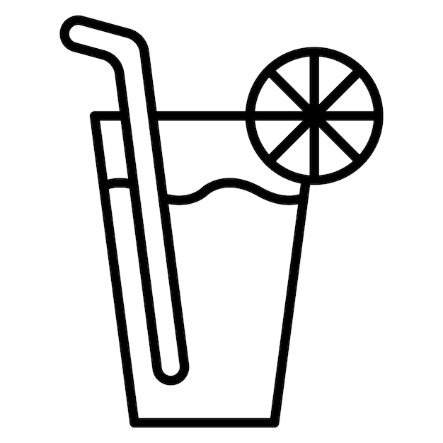 El icono del vector de bebidas se puede utilizar para el conjunto de iconos de Agricultura