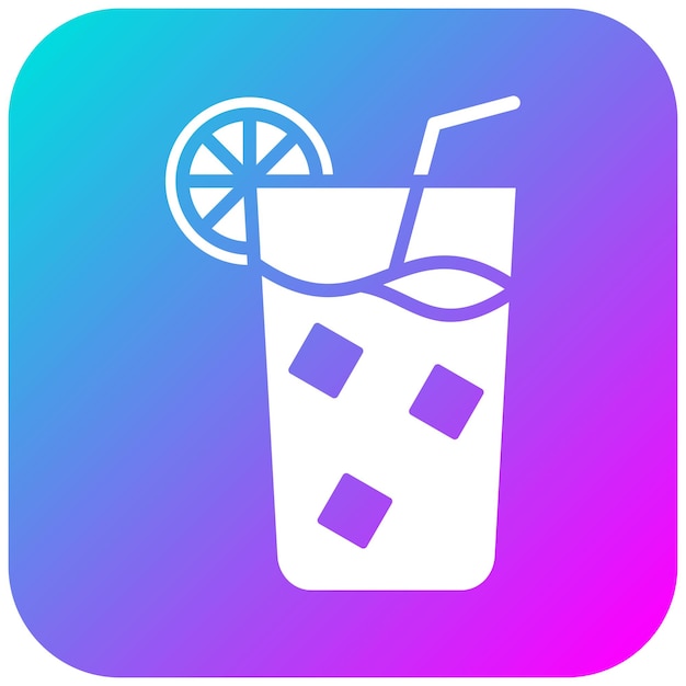 El icono del vector de bebidas se puede utilizar para el conjunto de iconos de bebidas