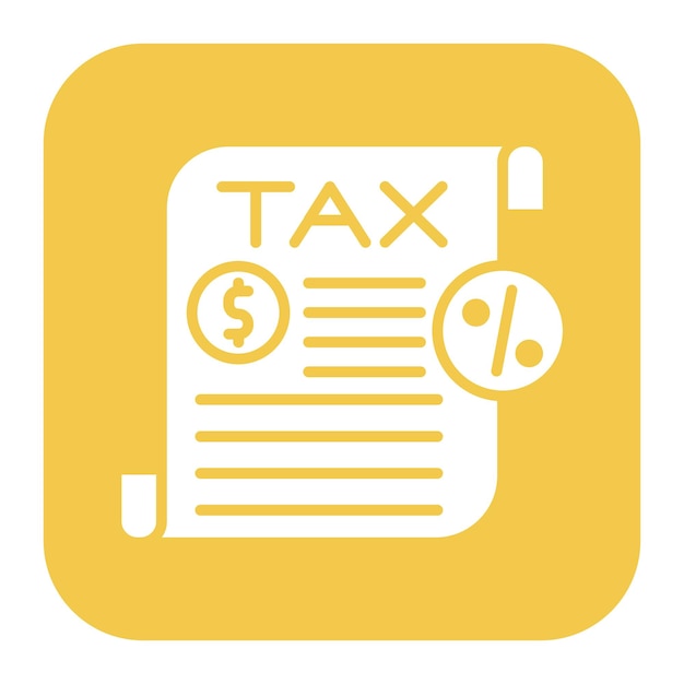 El icono del vector de beneficios fiscales se puede utilizar para el conjunto de iconos de negocios basados en el hogar
