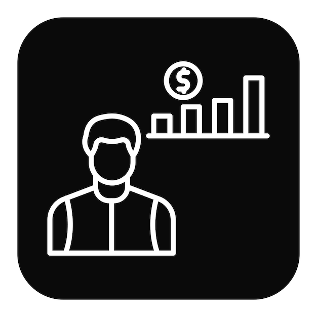 El icono del vector de beneficios se puede utilizar para el conjunto de iconos de negocios basados en el hogar