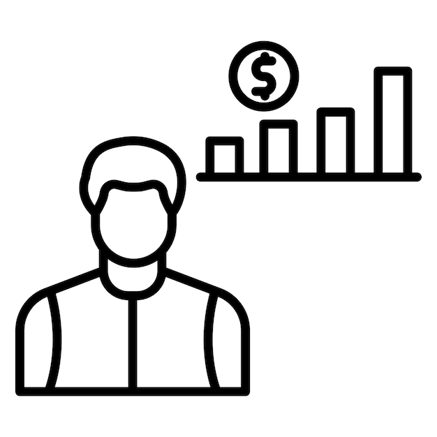 El icono del vector de beneficios se puede utilizar para el conjunto de iconos de negocios basados en el hogar