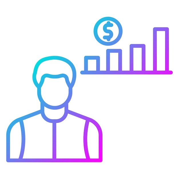 El icono del vector de beneficios se puede utilizar para el conjunto de iconos de negocios basados en el hogar