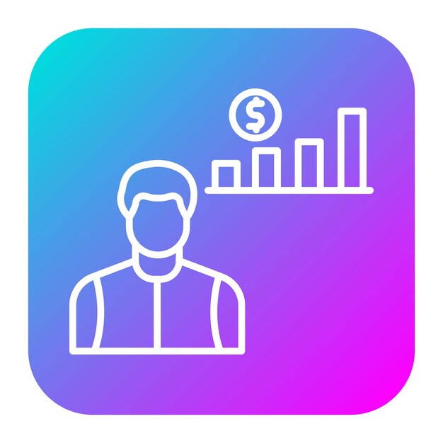 El icono del vector de beneficios se puede utilizar para el conjunto de iconos de negocios basados en el hogar