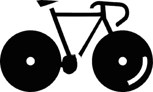 Icono del vector de la bicicleta de la ciudad